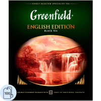 Чай Greenfield English Edition (Инглиш Эдишн), черный, 100 пакетиков