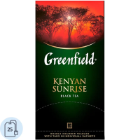 Чай Greenfield Kenyan Sunrise (Кениан Санрайз), черный, 25 пакетиков