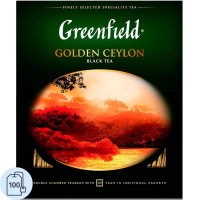 Чай Greenfield Golden Ceylon (Голден Цейлон), черный, 100 пакетиков