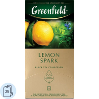 Чай Greenfield Lemon Spark (Лемон Спарк), черный, 25 пакетиков