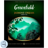 Чай Greenfield Jasmine Dream (Жасмин Дрим), зеленый, 100 пакетиков