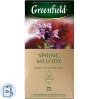 Чай Greenfield Spring Melody (Спринг Мелоди), черный, 25 пакетиков