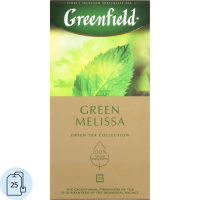 Чай Greenfield Green Melissa (Грин Мелисса), зеленый, 25 пакетиков