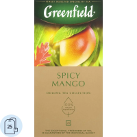 Чай Greenfield Spicy Mango (Спайси Манго), зеленый, 25 пакетиков