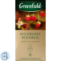 Чай Greenfield Wildberry Rooibos (Вайлдберри Ройбош), травяной, 25 пакетиков