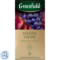 Чай Greenfield Festive Grape (Фестив Грэйп), травяной, 25 пакетиков