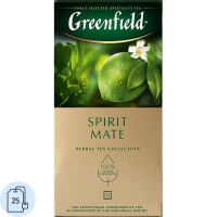 Чай Greenfield Spirit Mate (Спирит Матэ), травяной, 25 пакетиков